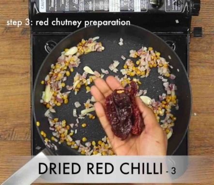Red chutney preparation 3