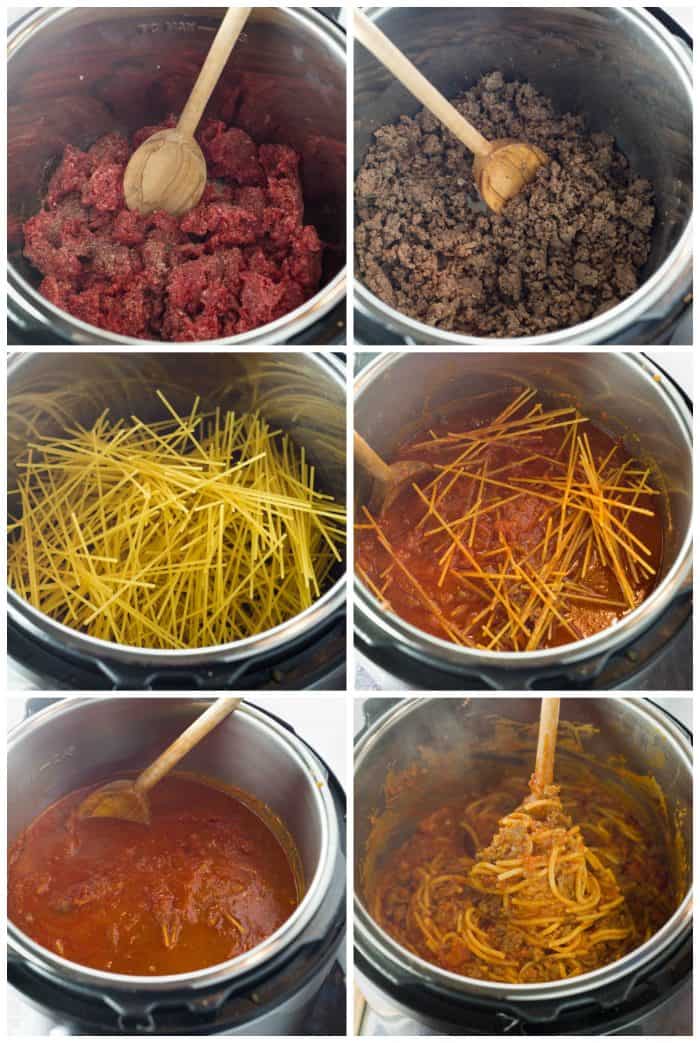 Making-Instant-Pot-Spaghetti-Meat-Sauce