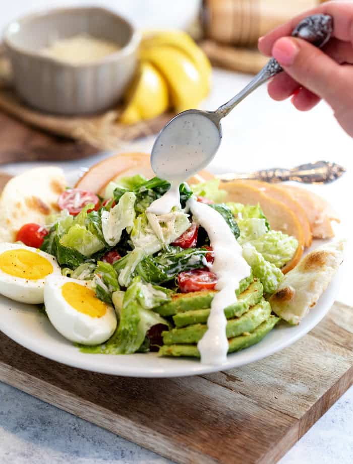 Avocado Chicken Caesar Salad Recipe
